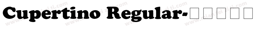 Cupertino Regular字体转换